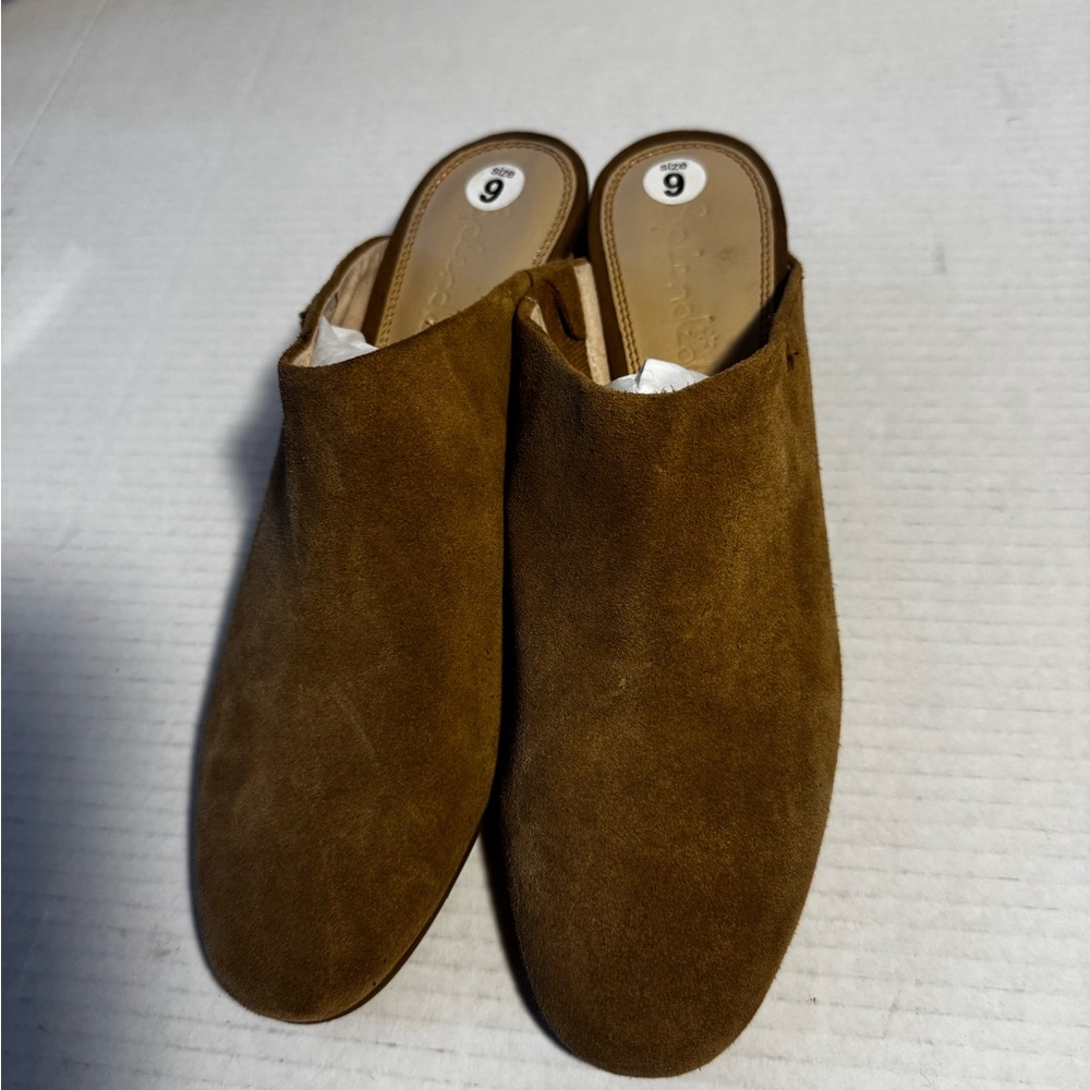 Splendid Brown Suede Mules